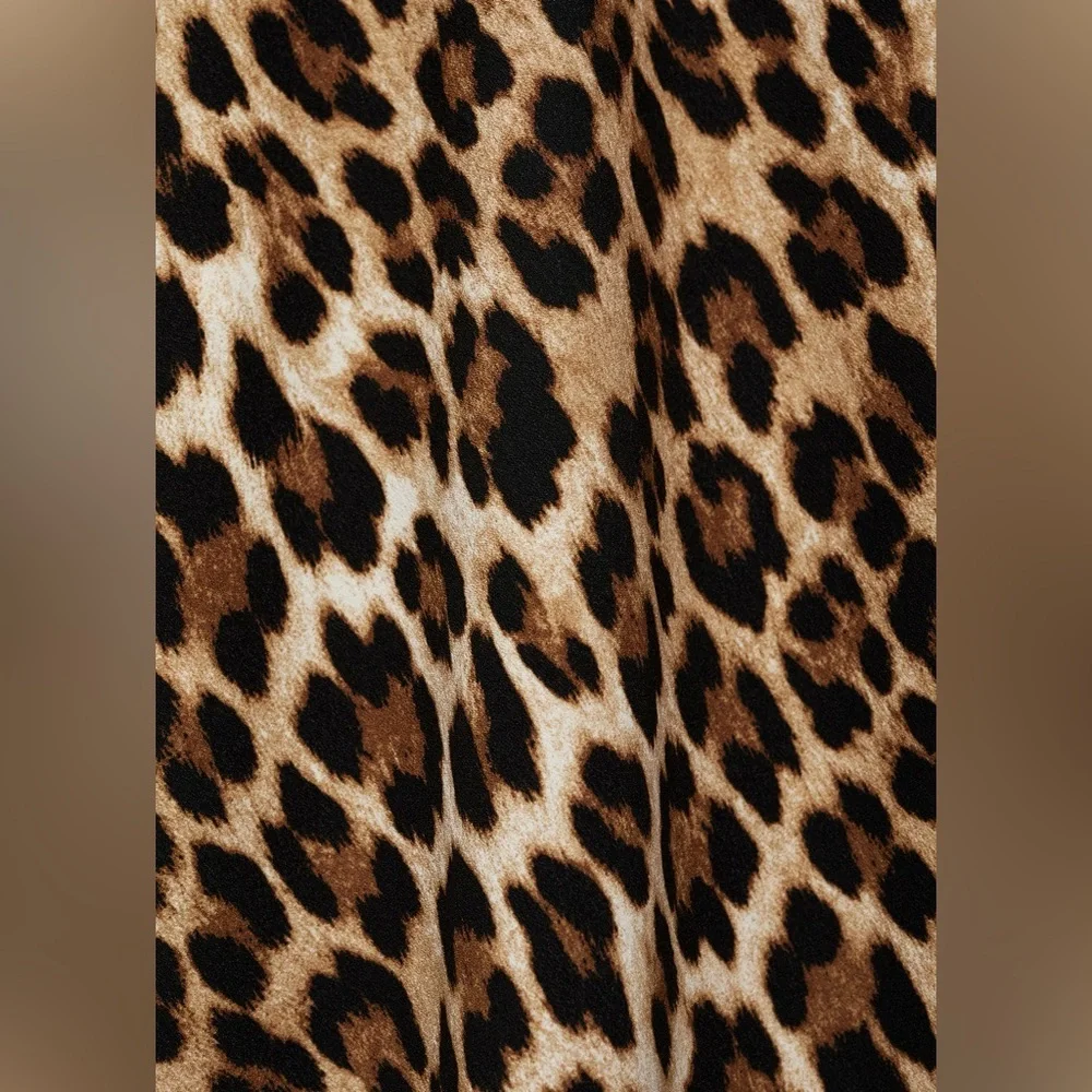 Mango leopard-print off the shoulder dress NWT - Picture 6 of 6